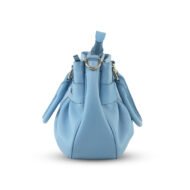 Premium 100% Genuine Leather Sky Blue Handbag – Elegant Ladies Shoulder & Crossbody Bag - Image 3