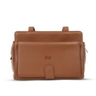 Premium 100% Genuine Leather Brown Crossbody Bag – Elegant Ladies Shoulder Handbag - Image 4