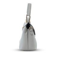 Premium 100% Genuine Leather Cream Top Handle Bag – Elegant Ladies Crossbody Handbag - Image 4