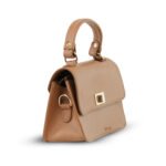 Premium 100% Genuine Leather Ladies Shoulder Tote Bag – Elegant Brown Handbag