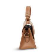 Premium 100% Genuine Leather Ladies Shoulder Tote Bag – Elegant Brown Handbag - Image 3